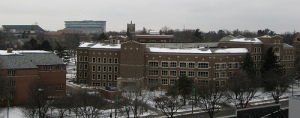 A view of MSU's north side of campus. 